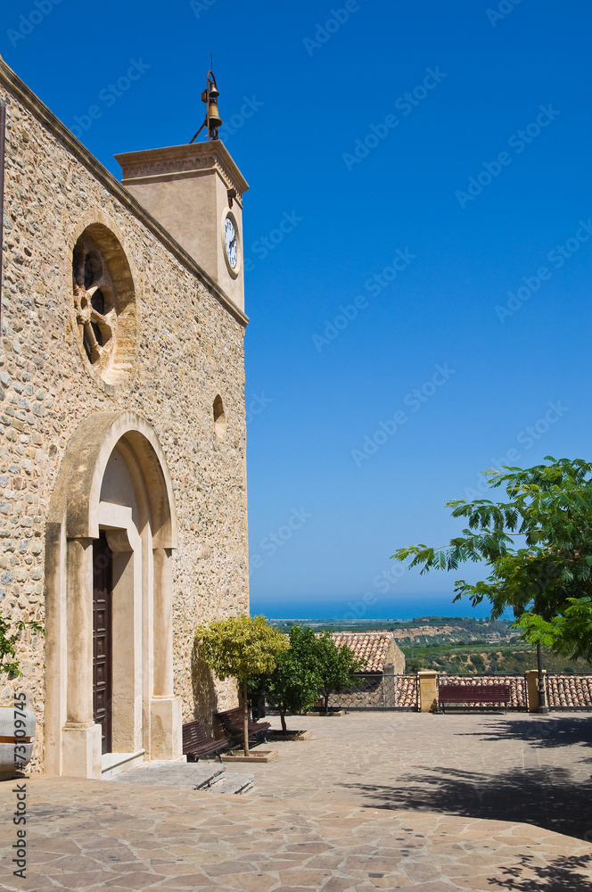 Mother Church of Rocca Imperiale. Calabria. Italy.