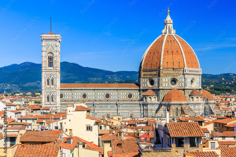 The Cathedral and the Brunelleschi Dome, Florence Italy