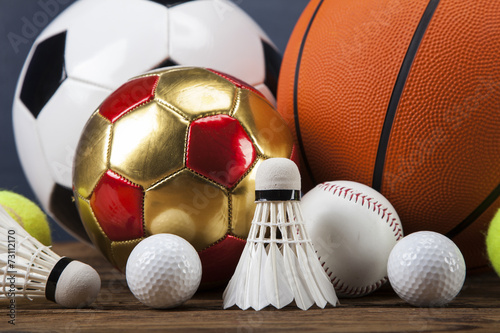 Sports accessories. paddles, sticks, balls and more