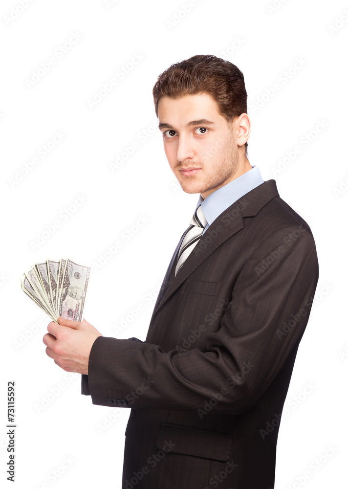 Man with money