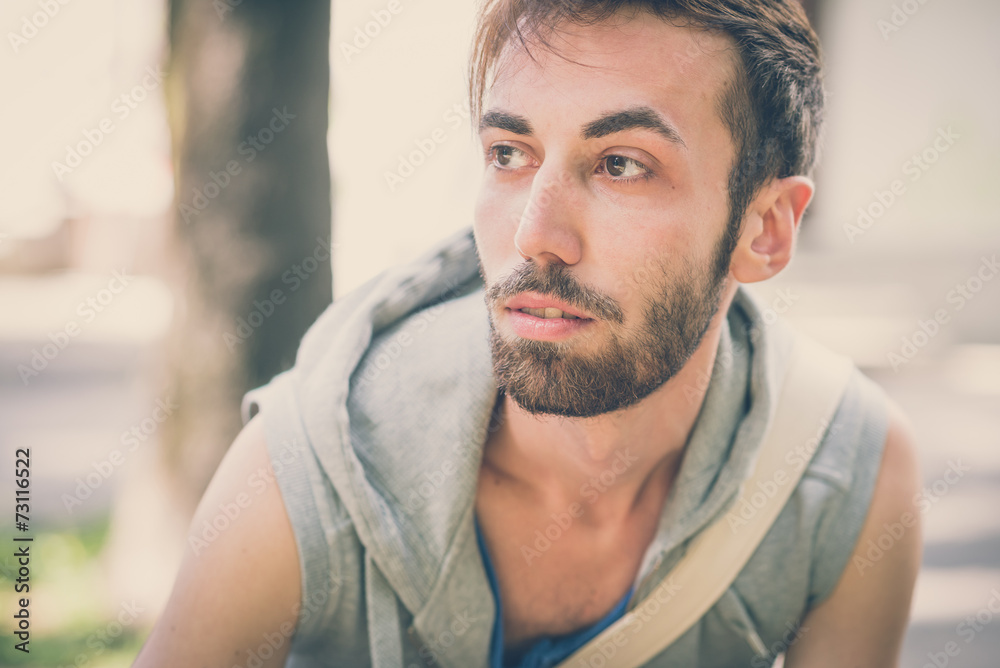 Fototapeta premium young hipster gay man