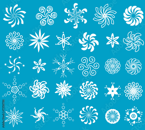 snowflakes set