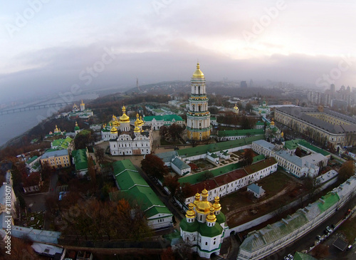 aerial view of Kiev-Pechersk Lavra