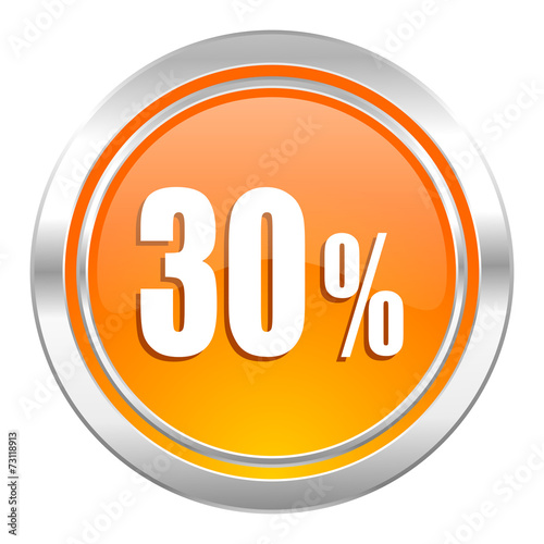 30 percent icon, sale sign
