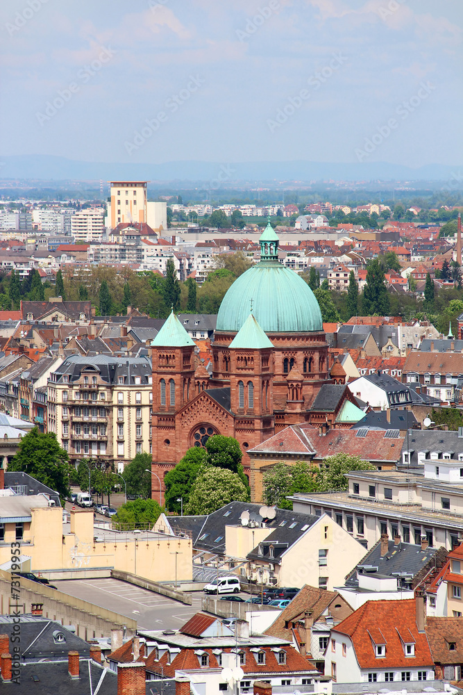 Obraz premium Saint-Pierre-le-Jeune catholic church, Strasbourg, France