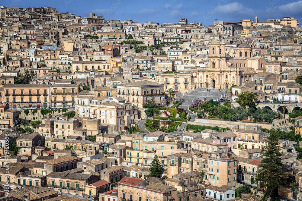 Elevated View of City of Modica
