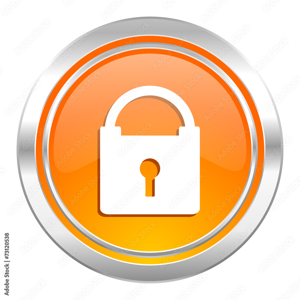 padlock icon, secure sign