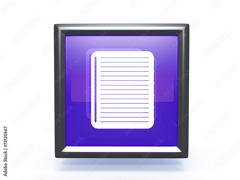 notebook square icon on white background notebook square icon on white background
