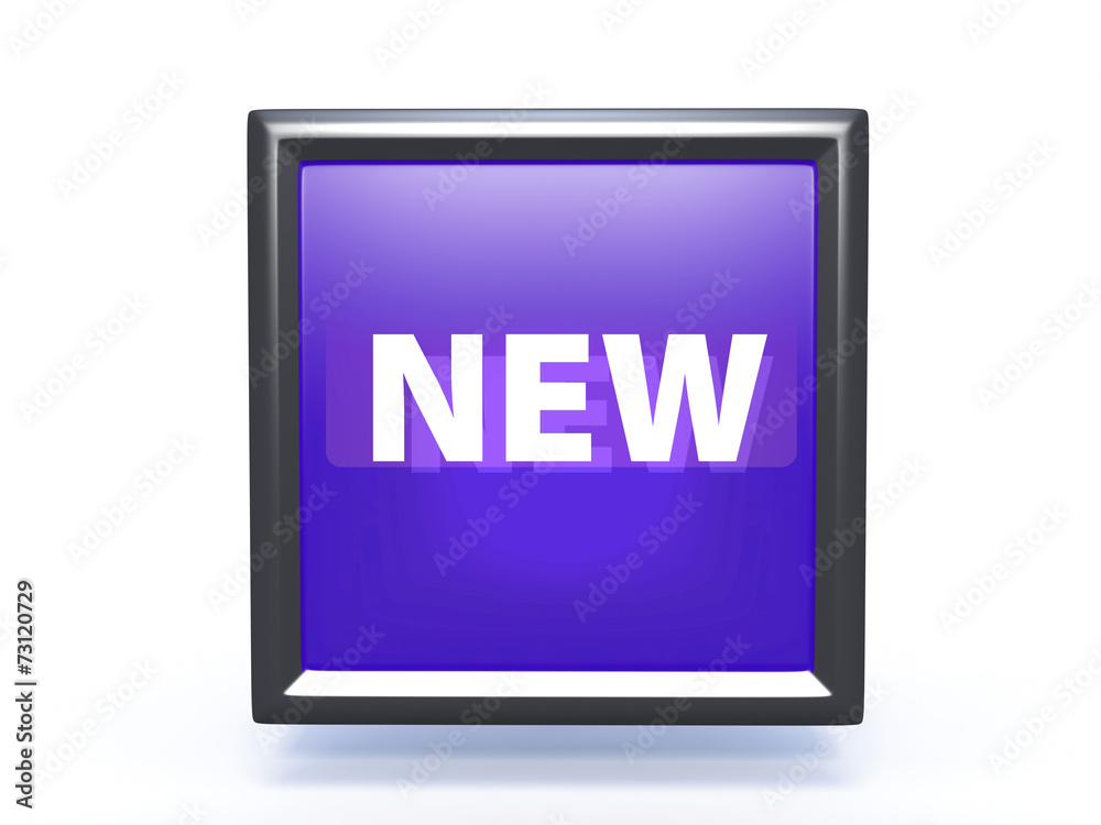 New square icon on white background New square icon on white background
