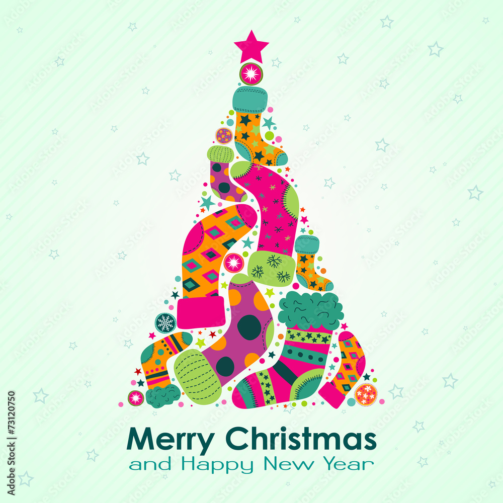 Template Christmas greeting card, vector Template Christmas greeting card, vector