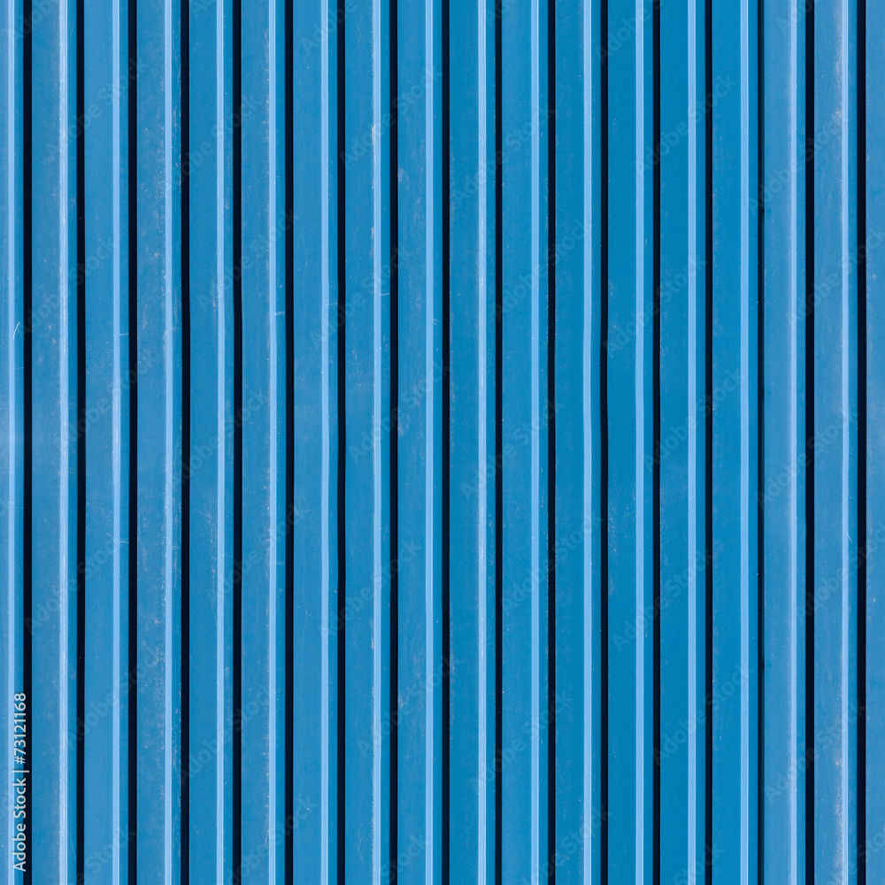 Ridged blue metal wall, seamless texture Ridged blue metal wall, seamless texture