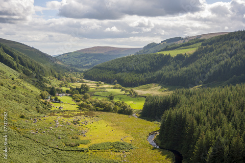 Obraz na plátně Valley in Wicklow