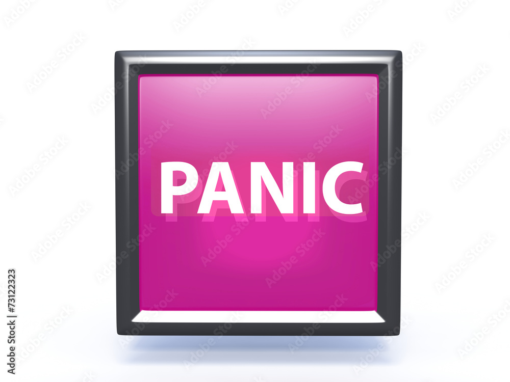 panic pointer icon on white background
