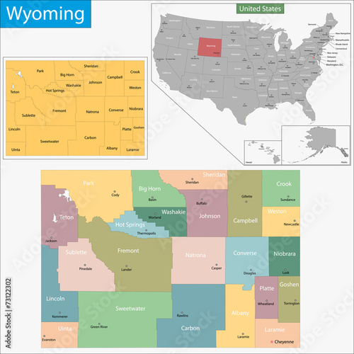 Wyoming map