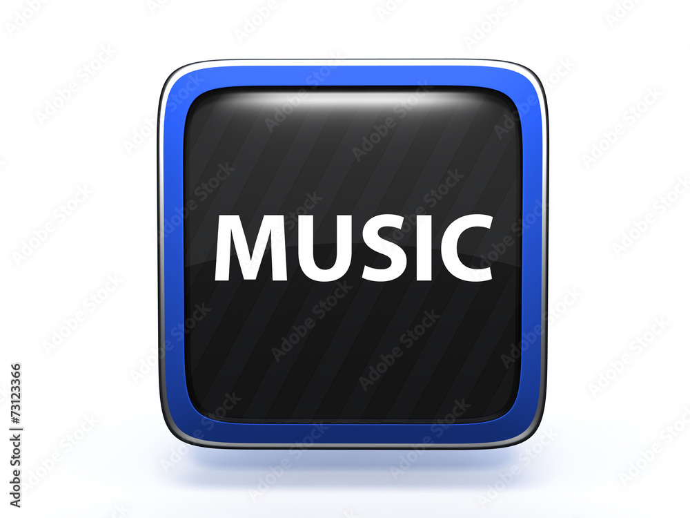 music square icon on white background music square icon on white background