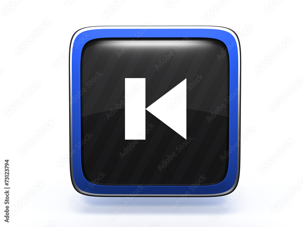 prev square icon on white background prev square icon on white background