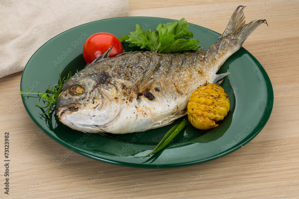 Grilled dorado Grilled dorado