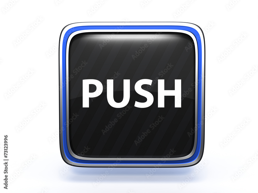 push square icon on white background push square icon on white background