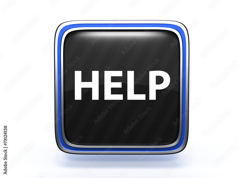 help square icon on white background help square icon on white background