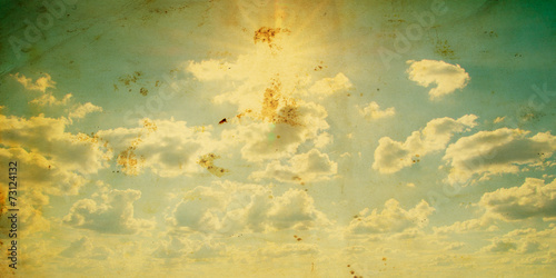 Fotografia Blue sky background with a tiny clouds
