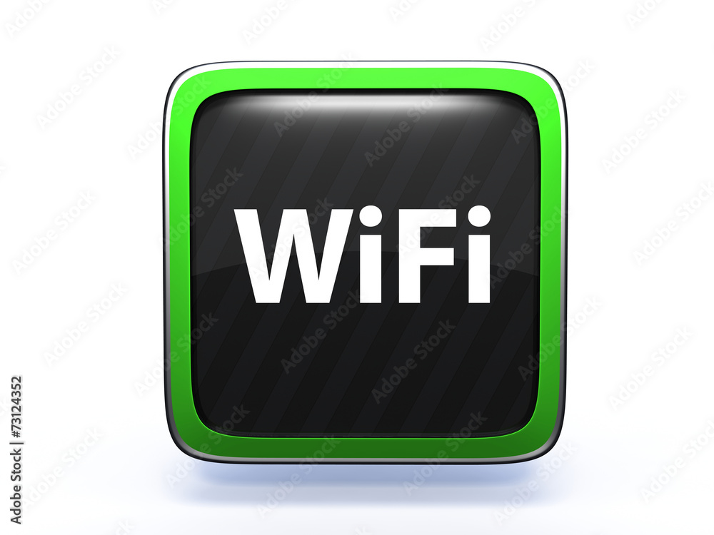 wifi square icon on white background wifi square icon on white background