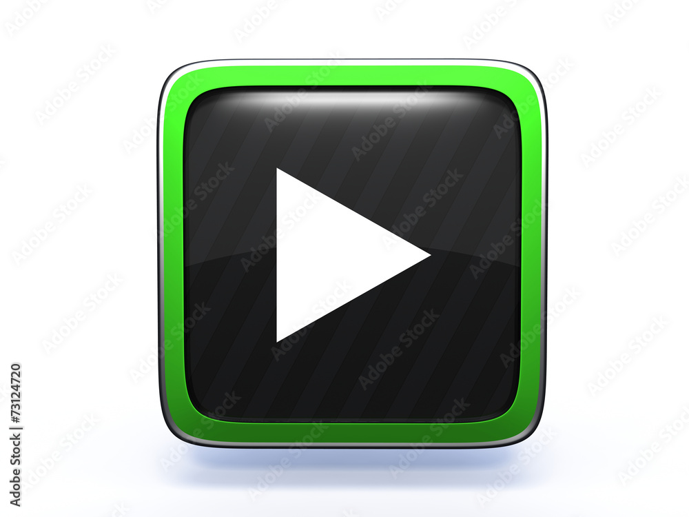 play square icon on white background play square icon on white background