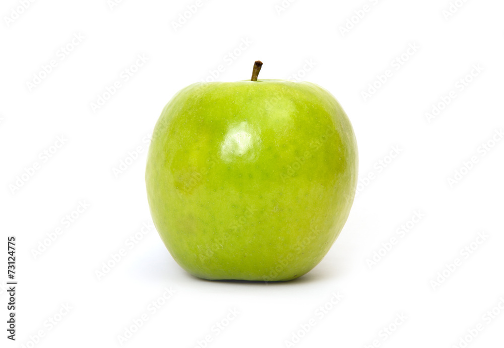 Green apple, isolated on white background Green apple, isolated on white background