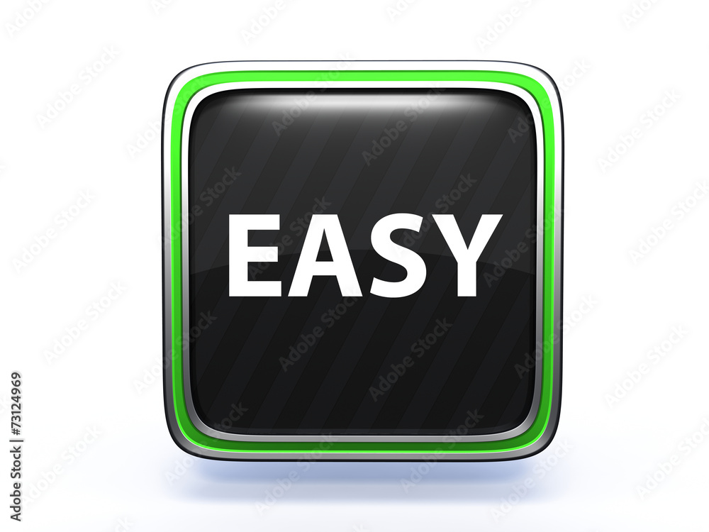 easy square icon on white background easy square icon on white background