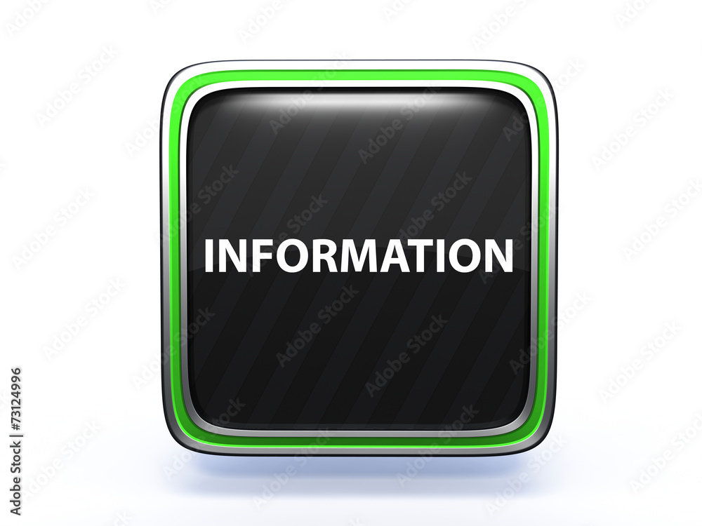information square icon on white background information square icon on white background