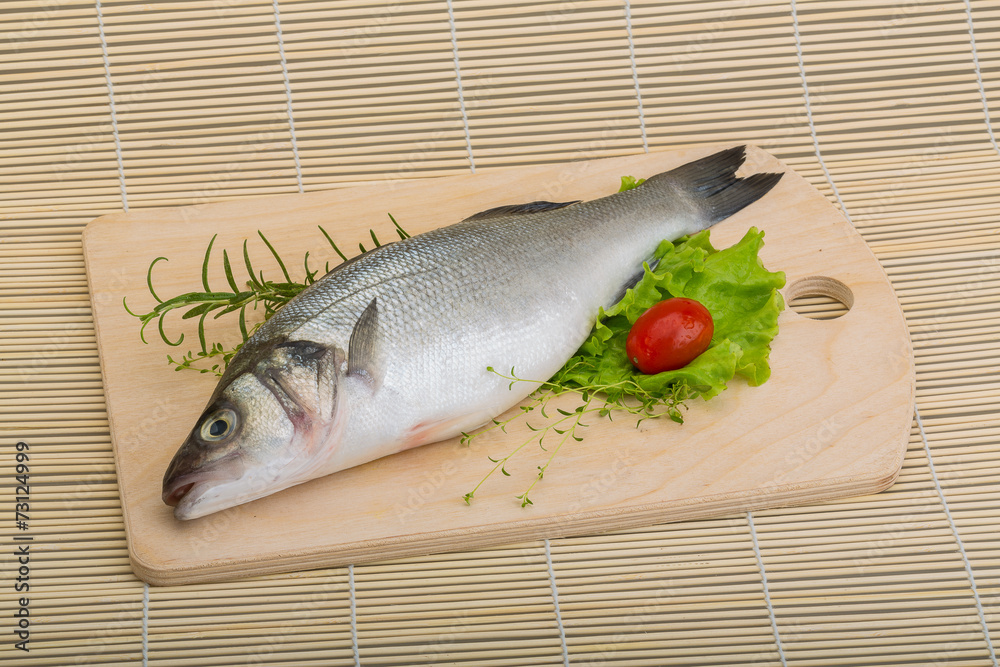 Raw seabass