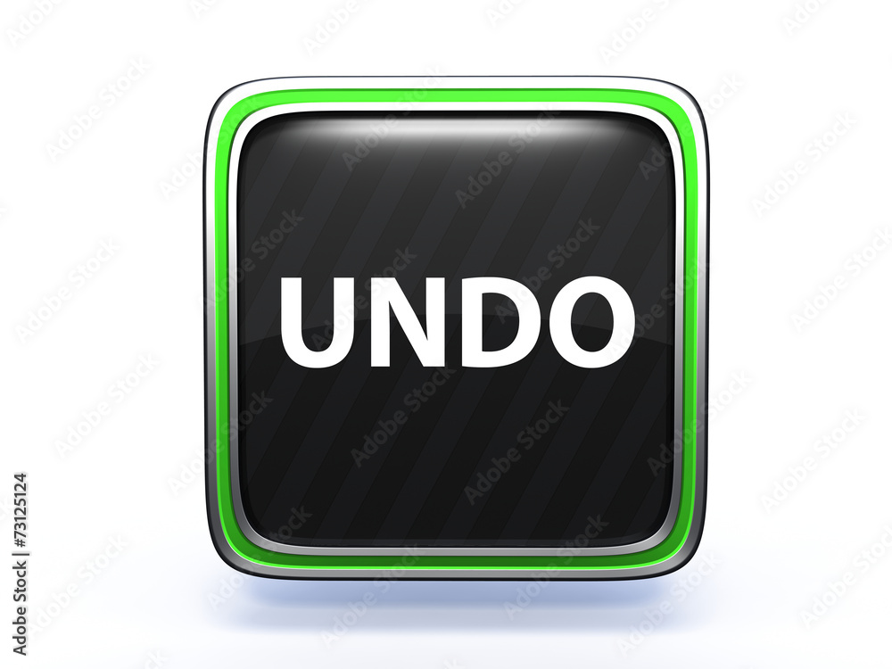undo square icon on white background undo square icon on white background