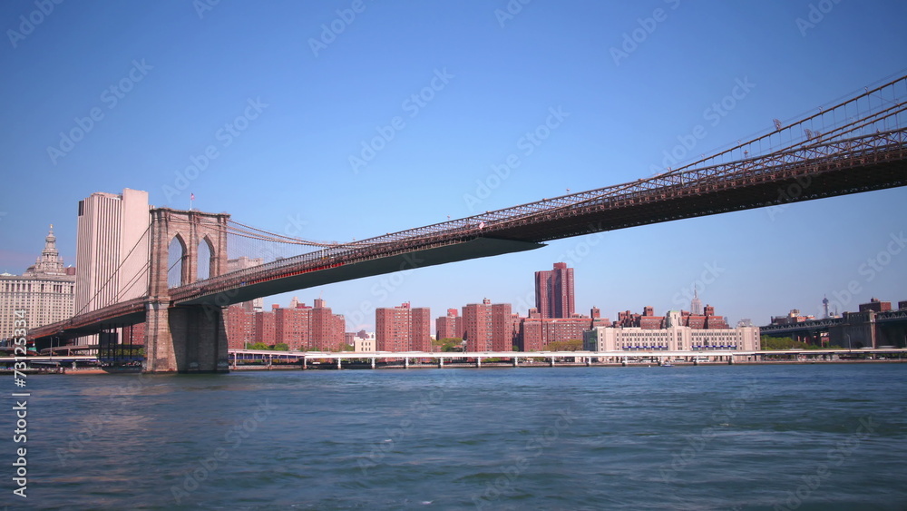 brooklyn bridge panorama 4k time lapse from new york city brooklyn bridge panorama 4k time lapse from new york city