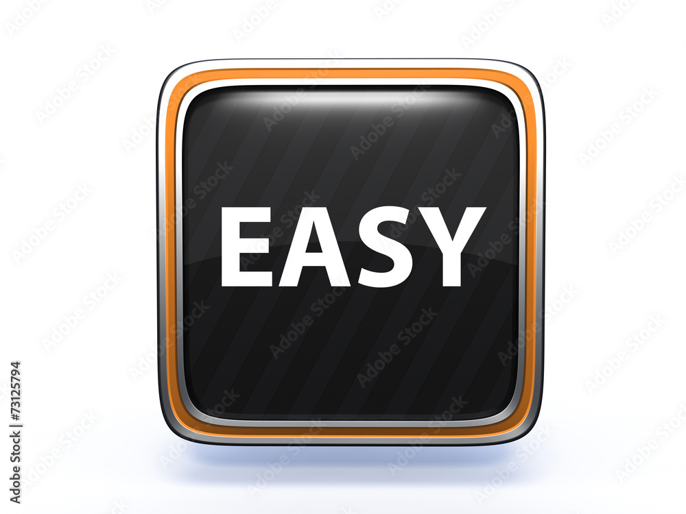 easy square icon on white background easy square icon on white background