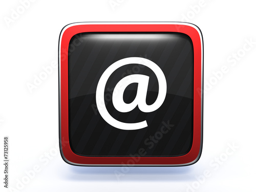 Email square icon on white background