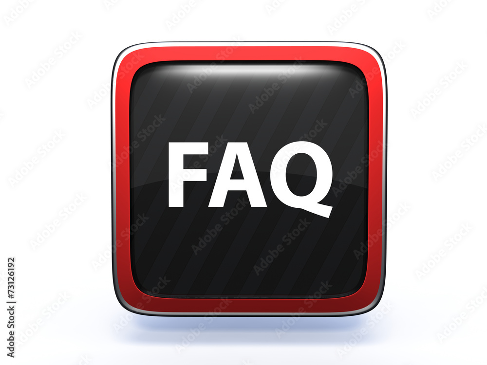 faq square icon on white background faq square icon on white background