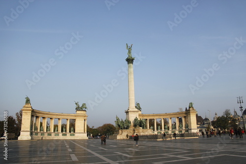 Place des Héros à Budapest, Hongrie