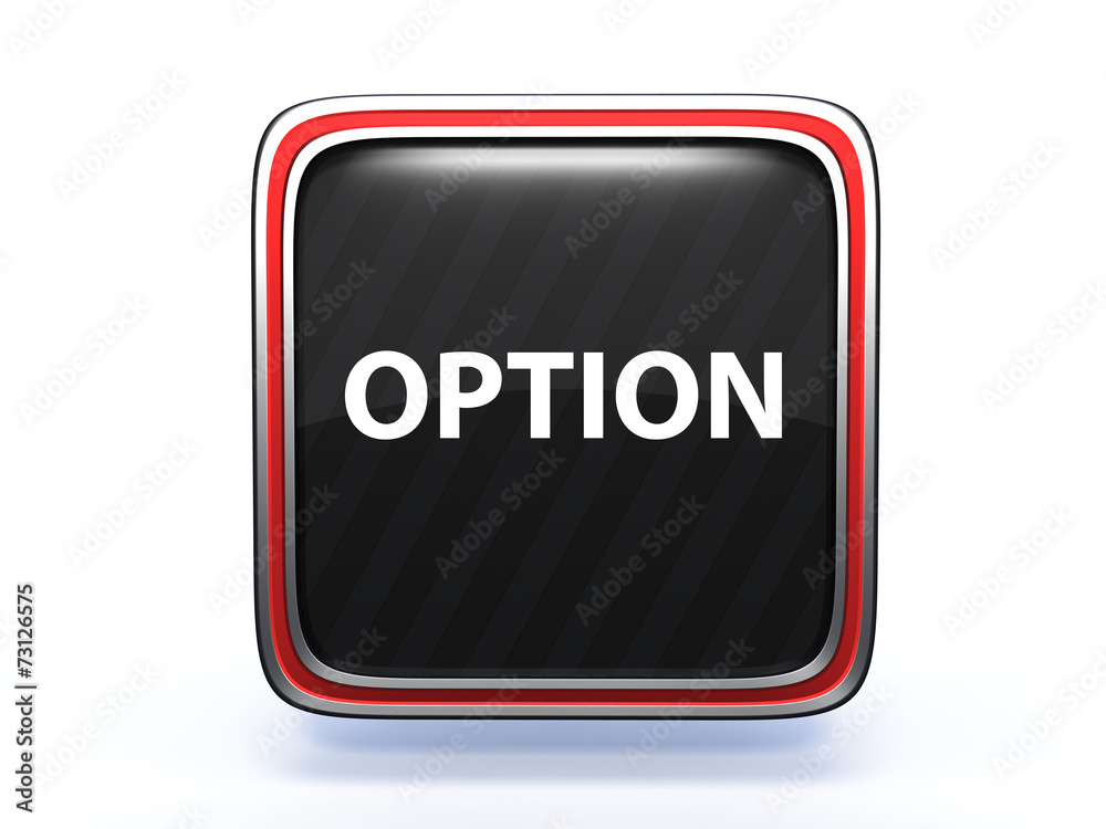 option square icon on white background option square icon on white background