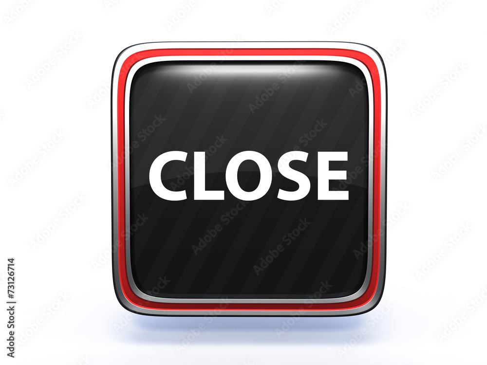 close square icon on white background close square icon on white background