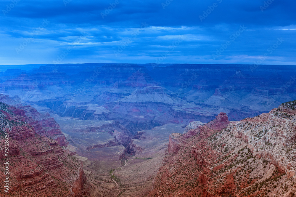 Beautiful Hour at Grand Canyon. Horizontal Image
