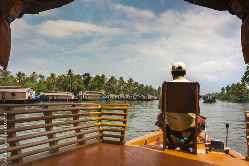 Kerala waterways and boats photo