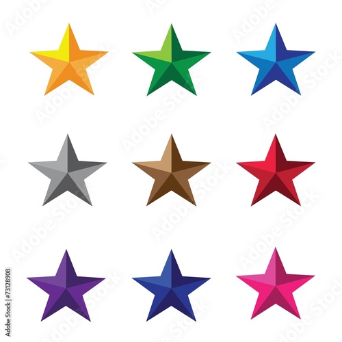 vector star icon on white background