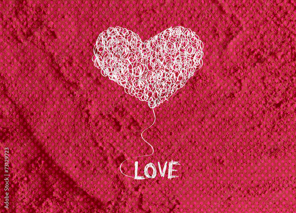 love and hearts for valentine design