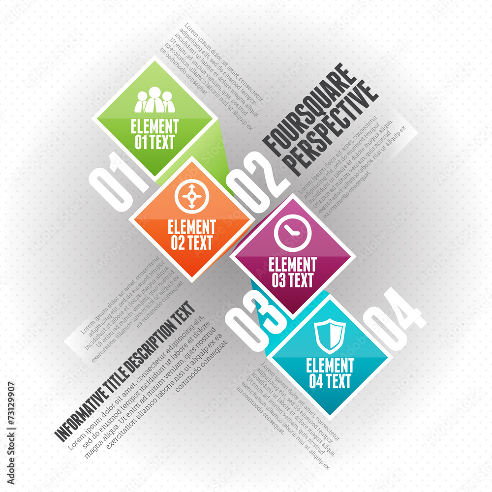 Fototapeta premium Foursquare Perspective