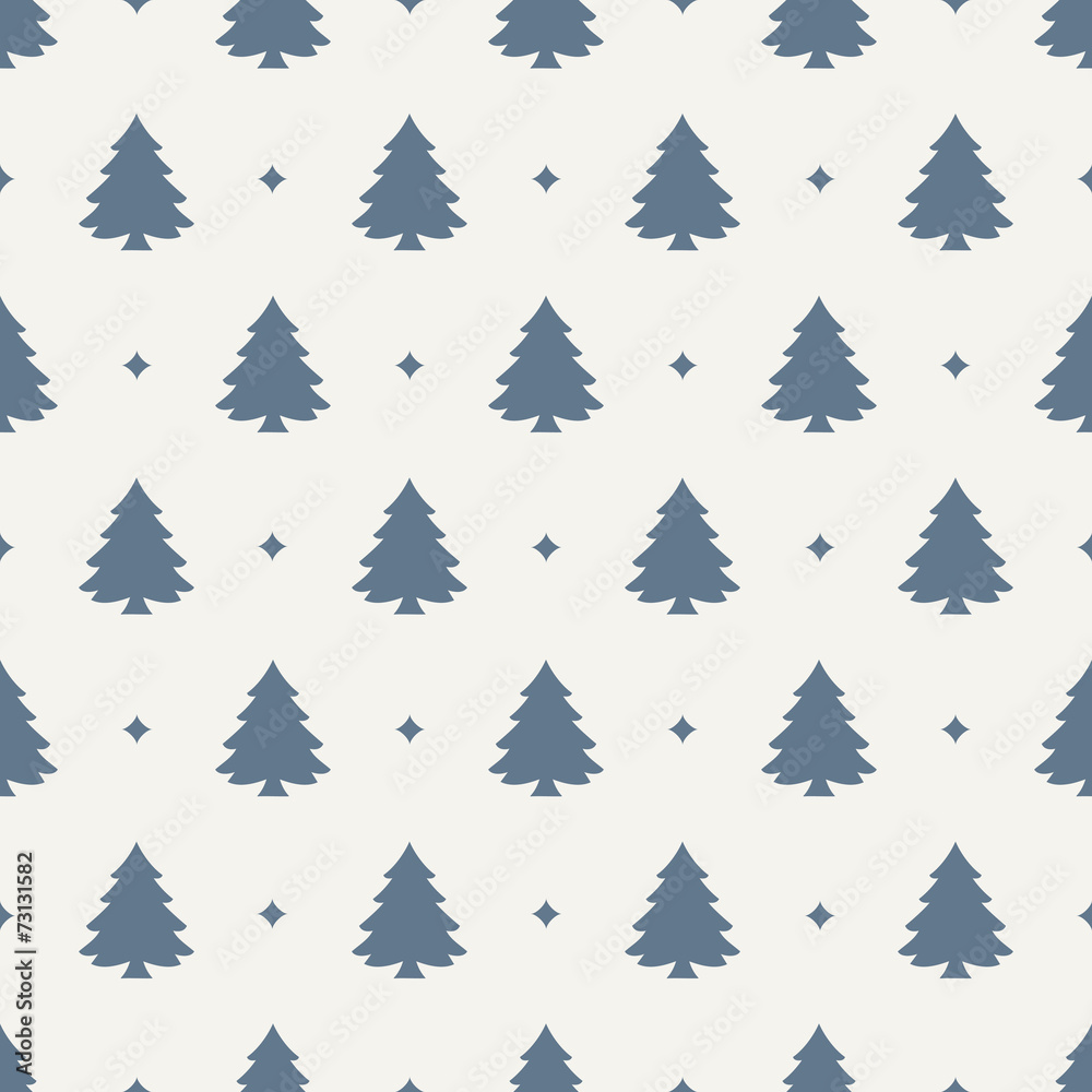 Seamless Pattern. Christmas Tree Seamless Pattern. Christmas Tree
