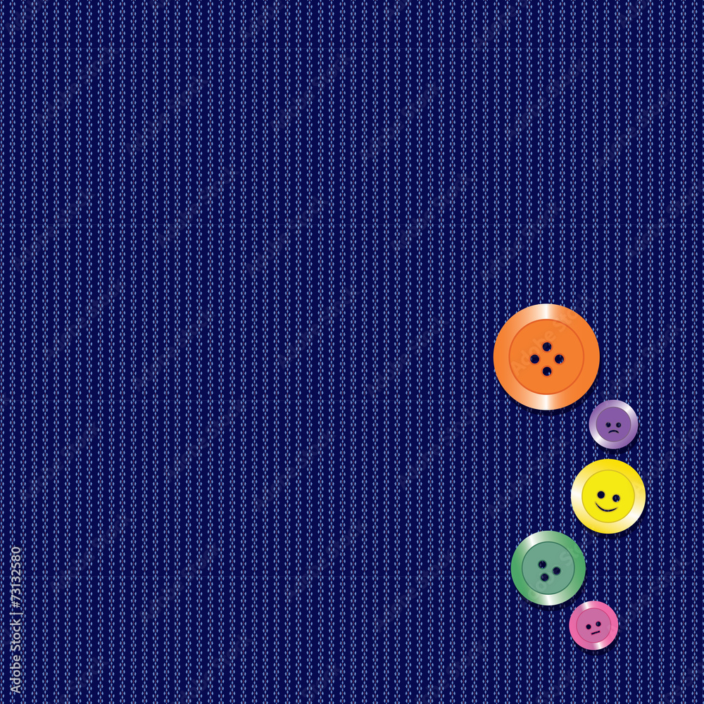 Smiley Buttons, Stripe Pattern Smiley Buttons, Stripe Pattern