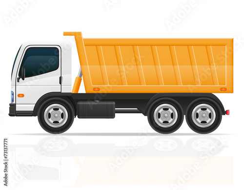tipper truck for construction vector illustration