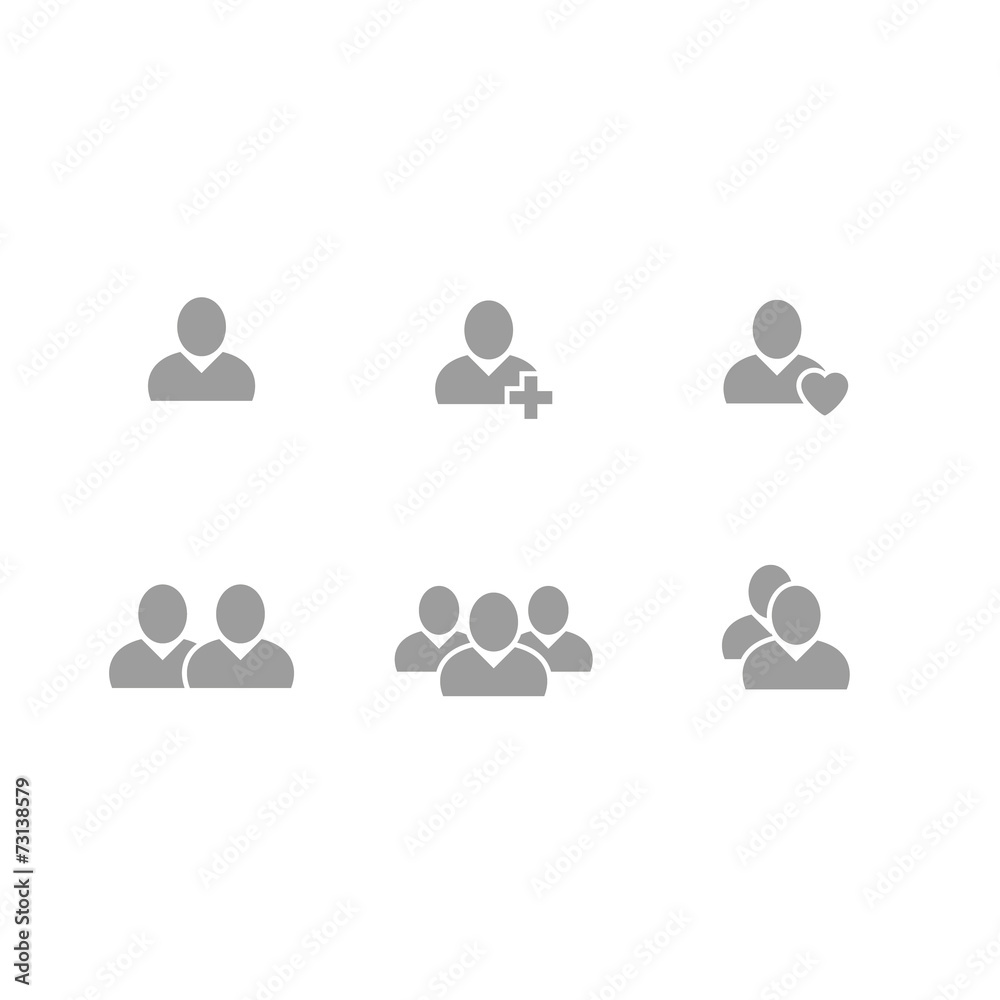 User symbol icons User symbol icons