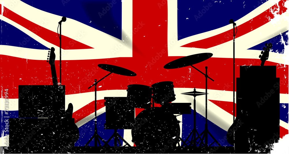 Fototapeta premium UK Rock Band