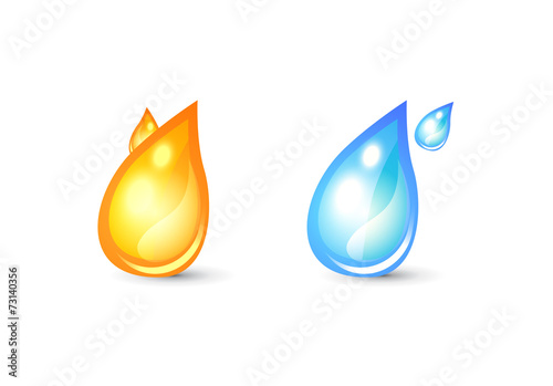 Set of icons for logo with ...