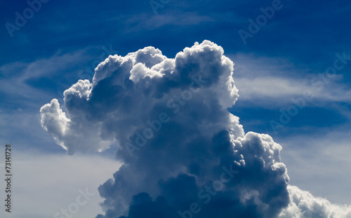 Background, Clouds in blue sky